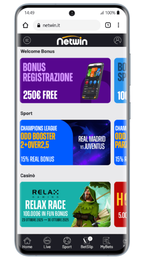Bonus al casinò netwin
